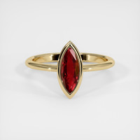 1.13 Ct. Ruby Ring, 14K Yellow Gold 1