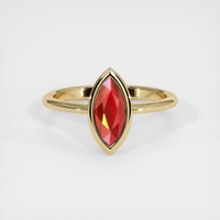 1.50 Ct. Ruby Ring, 14K Yellow Gold 1