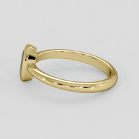 0.48 Ct. Green Sapphire Ring, 14K Yellow Gold 4