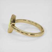 0.90 Ct. Yellowish Green Sapphire Ring, 14K Yellow Gold 4