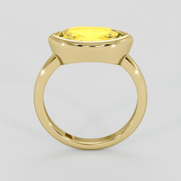 2.52 Ct. Yellow Sapphire Ring, 14K Yellow Gold 3