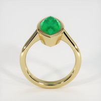 2.97 Ct. Emerald  Ring - 18K Yellow Gold