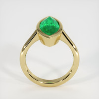 3.07 Ct. Emerald  Ring - 18K Yellow Gold