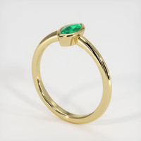Emerald Ring 0.31 Ct., 18K Yellow Gold Preview