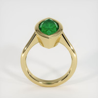 3.06 Ct. Emerald  Ring - 18K Yellow Gold