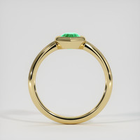 0.91 Ct. Emerald Ring, 18K Yellow Gold 3