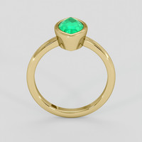 1.48 Ct. Emerald Ring, 18K Yellow Gold 3