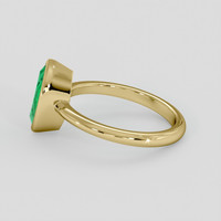 1.48 Ct. Emerald Ring, 18K Yellow Gold 4