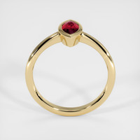 0.57 Ct. Ruby Ring, 18K Yellow Gold 3