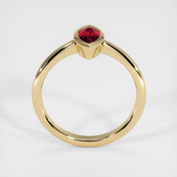 0.57 Ct. Ruby Ring, 18K Yellow Gold 3