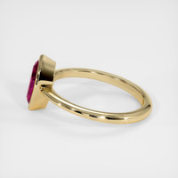 1.24 Ct. Ruby Ring, 18K Yellow Gold 4