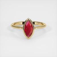 1.31 Ct. Ruby Ring, 18K Yellow Gold 1