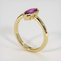 1.81 Ct. Purple Sapphire Ring, 18K Yellow Gold 2