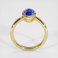 2.07 Ct. Blue Sapphire Ring, 18K Yellow Gold 3