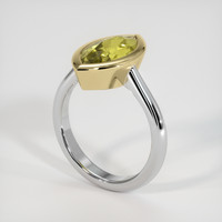 3.24 Ct. Gemstone Ring, 14K Yellow & White 2