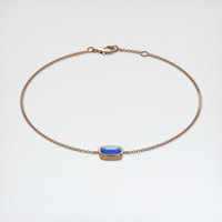 1.00 Ct.Tw. Blue Sapphire Bracelet, 14K Rose Gold 2