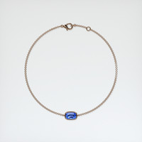 1.00 Ct.Tw. Blue Sapphire Bracelet, 14K Rose Gold 3