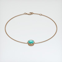 1.25 Ct.Tw. Gemstone Bracelet, 14K Rose Gold 2