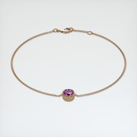 0.88 Ct.Tw. Gemstone Bracelet, 14K Rose Gold 2