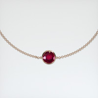 <span>1.56</span>&nbsp;<span class="tooltip-light">Ct.Tw.<span class="tooltiptext">Total Carat Weight</span></span> Ruby Bracelet, 14K Rose Gold 1