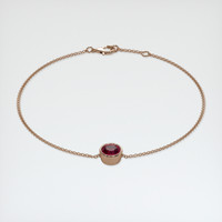 <span>1.56</span>&nbsp;<span class="tooltip-light">Ct.Tw.<span class="tooltiptext">Total Carat Weight</span></span> Ruby Bracelet, 14K Rose Gold 2