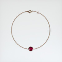 <span>1.56</span>&nbsp;<span class="tooltip-light">Ct.Tw.<span class="tooltiptext">Total Carat Weight</span></span> Ruby Bracelet, 14K Rose Gold 3