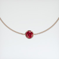 <span>1.51</span>&nbsp;<span class="tooltip-light">Ct.Tw.<span class="tooltiptext">Total Carat Weight</span></span> Ruby Bracelet, 14K Rose Gold 1