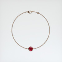 <span>1.51</span>&nbsp;<span class="tooltip-light">Ct.Tw.<span class="tooltiptext">Total Carat Weight</span></span> Ruby Bracelet, 14K Rose Gold 3