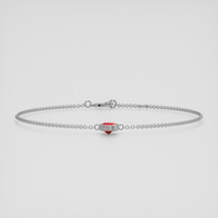 <span>0.76</span>&nbsp;<span class="tooltip-light">Ct.Tw.<span class="tooltiptext">Total Carat Weight</span></span> Red Spinel Bracelet, 14K White Gold 2