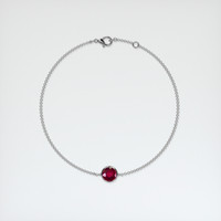 <span>1.56</span>&nbsp;<span class="tooltip-light">Ct.Tw.<span class="tooltiptext">Total Carat Weight</span></span> Ruby Bracelet, 14K White Gold 3