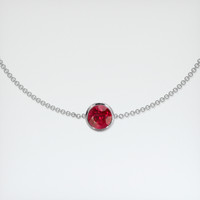 <span>1.51</span>&nbsp;<span class="tooltip-light">Ct.Tw.<span class="tooltiptext">Total Carat Weight</span></span> Ruby Bracelet, 14K White Gold 1