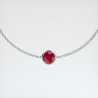 1.51 Ct.Tw. Ruby Bracelet, 14K White Gold 1