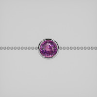 <span>2.65</span> <span class="tooltip-light">Ct.Tw.<span class="tooltiptext">Total Carat Weight</span></span> Pinkish Purple Sapphire Bracelet, 14K White Gold 1