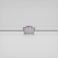 <span>2.65</span> <span class="tooltip-light">Ct.Tw.<span class="tooltiptext">Total Carat Weight</span></span> Pinkish Purple Sapphire Bracelet, 14K White Gold 4