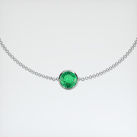 1.02 Ct.Tw. Emerald Bracelet, 18K White Gold 1