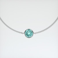 1.25 Ct.Tw. Gemstone Bracelet, 18K White Gold 1