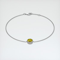 1.23 Ct.Tw. Gemstone Bracelet, 18K White Gold 2