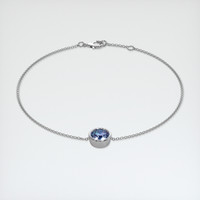 1.25 Ct.Tw. Gemstone Bracelet, 18K White Gold 2
