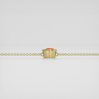 <span>0.84</span> <span class="tooltip-light">Ct.Tw.<span class="tooltiptext">Total Carat Weight</span></span> Orange Fire Opal (Flame Opal) Bracelet, 14K Yellow Gold 4