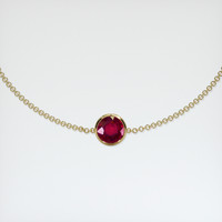 <span>1.56</span>&nbsp;<span class="tooltip-light">Ct.Tw.<span class="tooltiptext">Total Carat Weight</span></span> Ruby Bracelet, 14K Yellow Gold 1