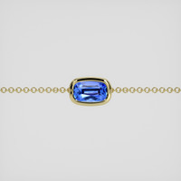<span>1.00</span> <span class="tooltip-light">Ct.Tw.<span class="tooltiptext">Total Carat Weight</span></span> Blue Sapphire Bracelet, 18K Yellow Gold 1