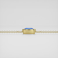 <span>1.00</span> <span class="tooltip-light">Ct.Tw.<span class="tooltiptext">Total Carat Weight</span></span> Blue Sapphire Bracelet, 18K Yellow Gold 4