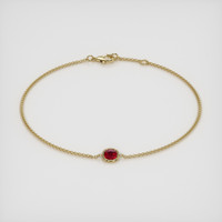 Ruby Bracelet 0.41 Ct.Tw.Total Carat Weight 18K Yellow Gold Preview