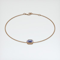 <span>1.06</span>&nbsp;<span class="tooltip-light">Ct.Tw.<span class="tooltiptext">Total Carat Weight</span></span> Gemstone Bracelet, 14K Rose Gold 2