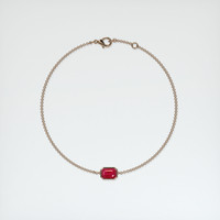 <span>1.03</span>&nbsp;<span class="tooltip-light">Ct.Tw.<span class="tooltiptext">Total Carat Weight</span></span> Ruby Bracelet, 14K Rose Gold 3