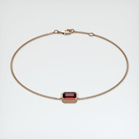 <span>1.16</span>&nbsp;<span class="tooltip-light">Ct.Tw.<span class="tooltiptext">Total Carat Weight</span></span> Ruby Bracelet, 14K Rose Gold 2