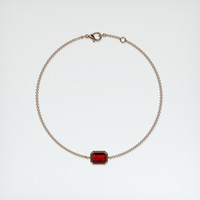 <span>1.16</span>&nbsp;<span class="tooltip-light">Ct.Tw.<span class="tooltiptext">Total Carat Weight</span></span> Ruby Bracelet, 14K Rose Gold 3