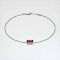 <span>1.16</span>&nbsp;<span class="tooltip-light">Ct.Tw.<span class="tooltiptext">Total Carat Weight</span></span> Ruby Bracelet, 14K White Gold 2