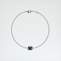 1.04 Ct.Tw. Gemstone Bracelet, 18K White Gold 3