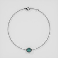 <span>0.82</span>&nbsp;<span class="tooltip-light">Ct.Tw.<span class="tooltiptext">Total Carat Weight</span></span> Green Grandidierite Bracelet, 18K White Gold 3
